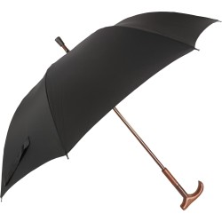 Long black umbrella with...