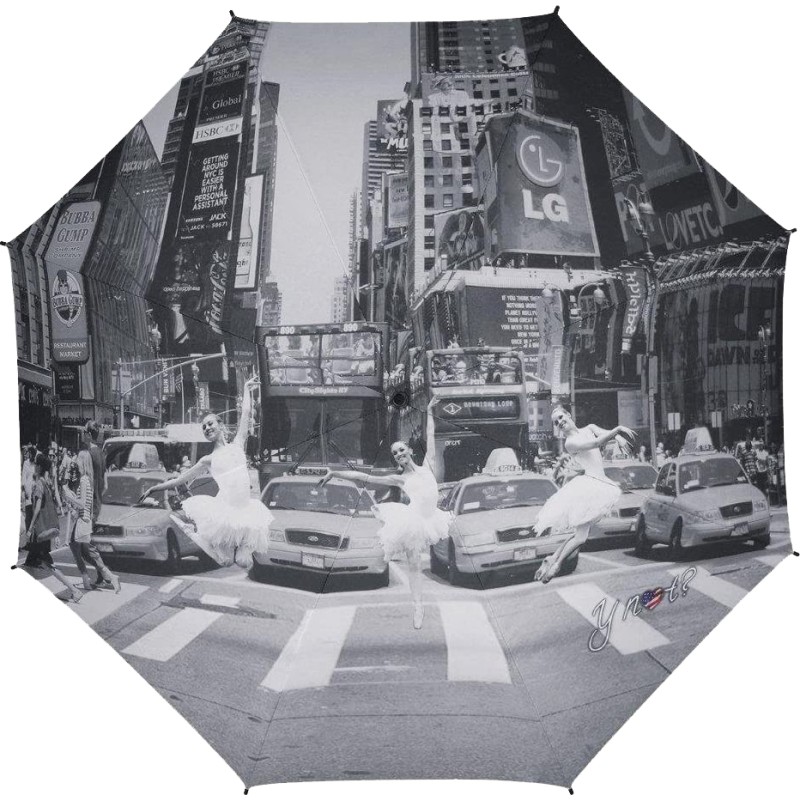 Small umbrella easymatic light city New York ballerina