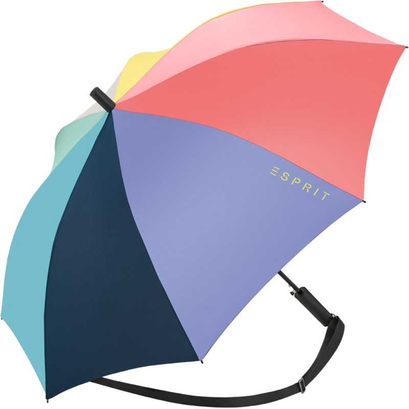 Long parapluie Esprit multicolore avec bandouillière