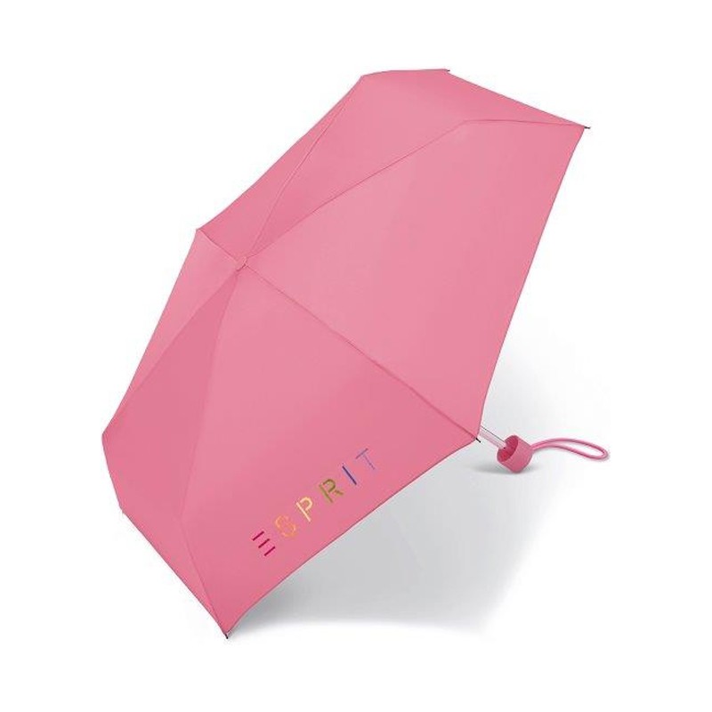 Petit parapluie uni logo Esprit avec pochette