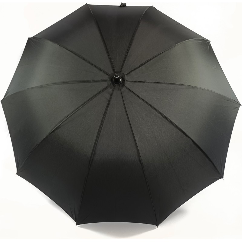 Long parapluie noir avec canne