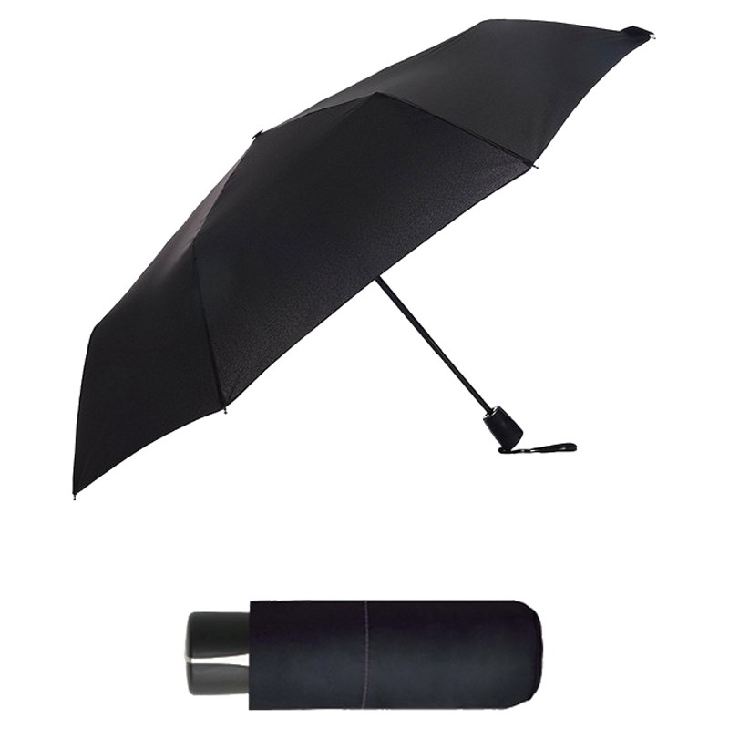 Mini black compact fiber umbrella