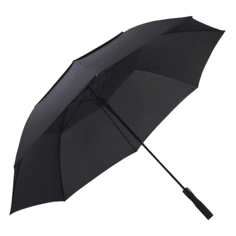 Long plain fiber golf umbrella with straight handle