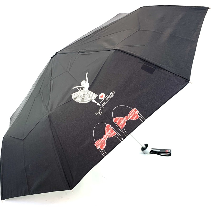 Small, plain, ballerina-printed children's umbrella