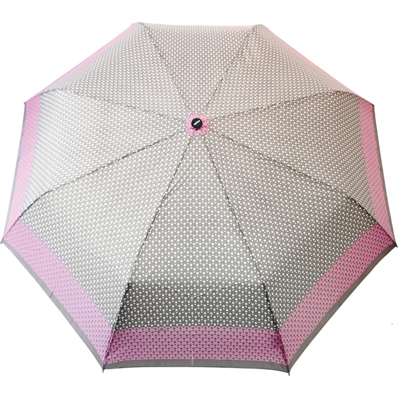 Fiber mini two-tone style small umbrella with polka dots