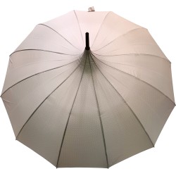 Long beige pagoda umbrella...