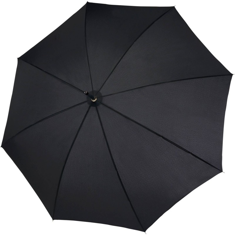 Long fiber flex big AC black umbrella with cane