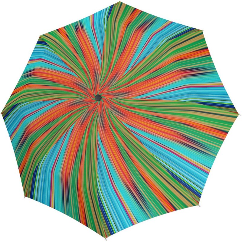 carbonsteel magic fantasy striped multicolored umbrella