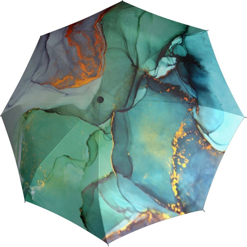 Small carbonsteel magic marble-effect printed umbrella