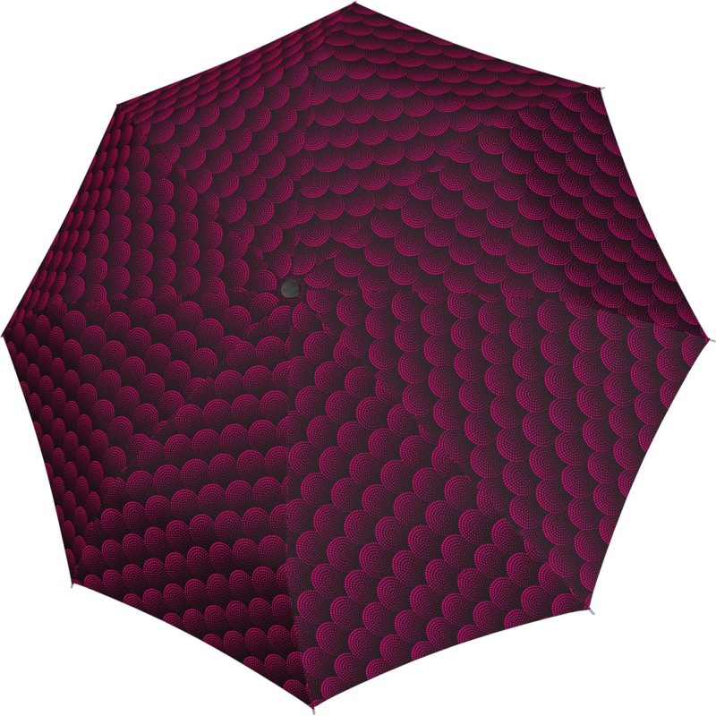 Small plain carbon steel magic umbrella with dots pattern