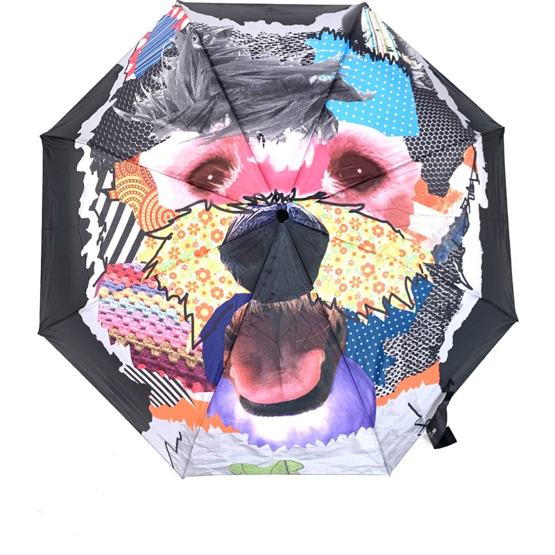 Small modern art magic dog umbrella