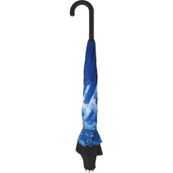 Long reversible plain umbrella