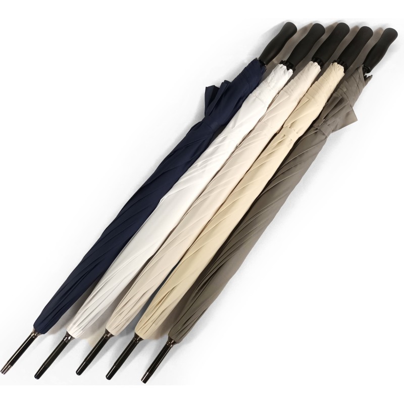 Long plain umbrella with straight handle