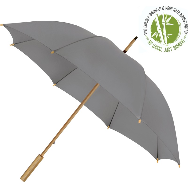 Falcone long uni umbrella with bamboo handle