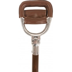 Leather seat cane, with anchor