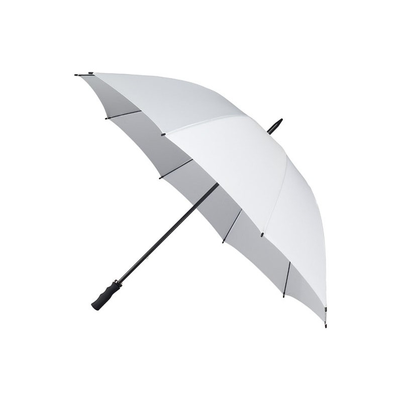 Long plain umbrella with straight black handle