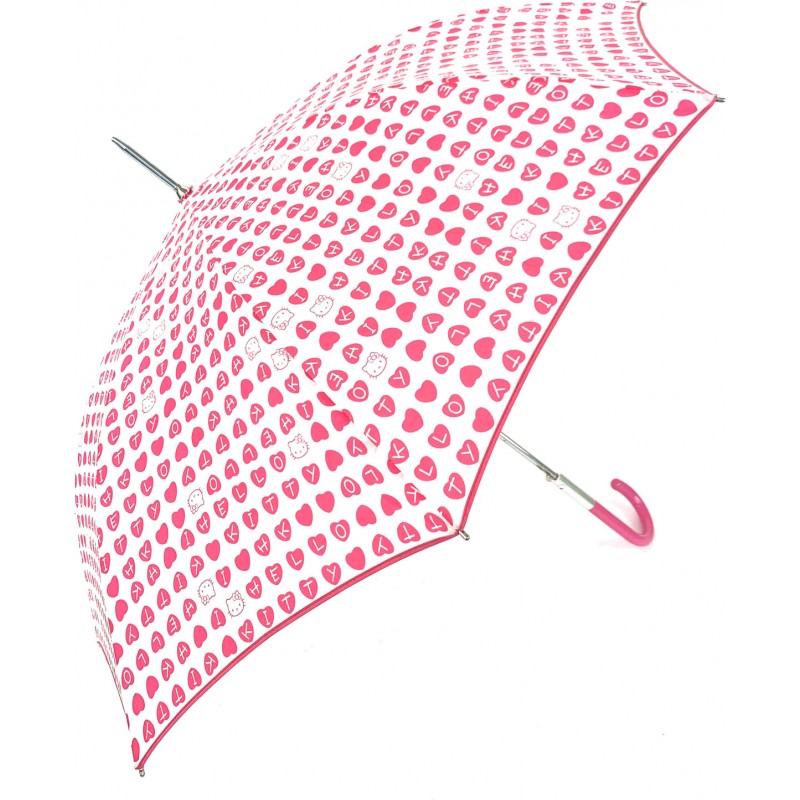 Parapluie de poche Pierre Cardin noir avec canne