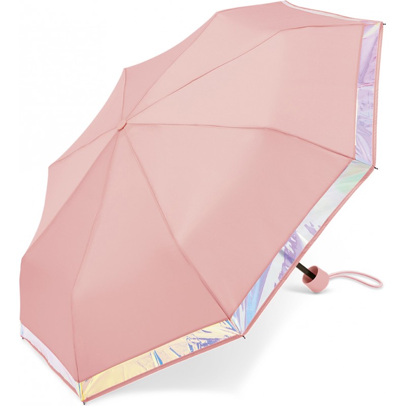 Petit parapluie Esprit uni avec bord brillant