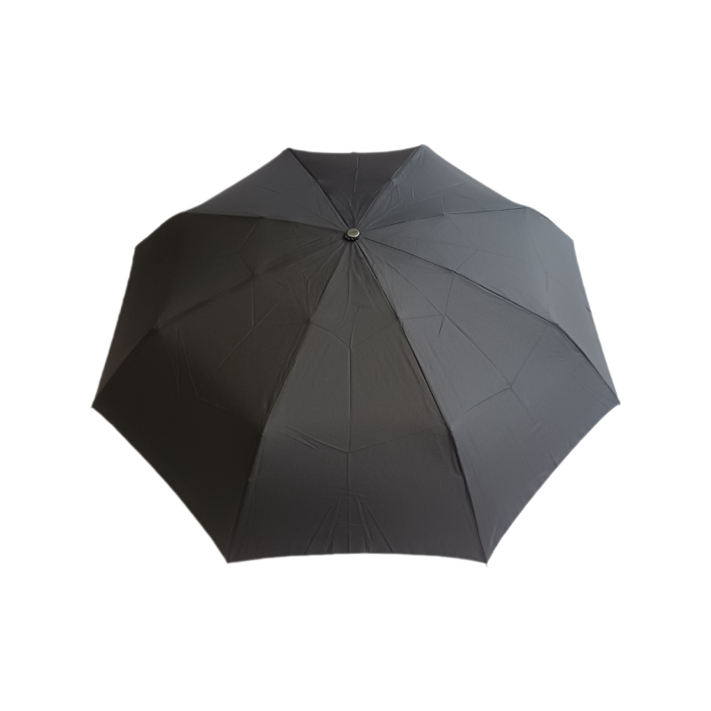 Duomatic Parapluie Homme, uni noir, avec fourreau en skai