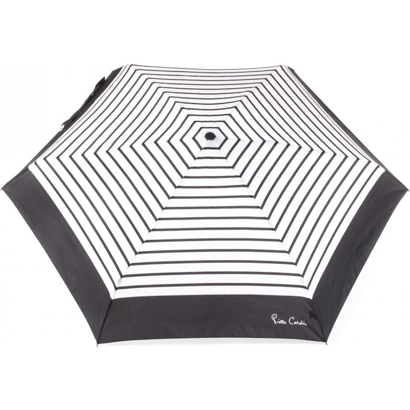 Parapluie de poche Pierre Cardin rayé bicolore