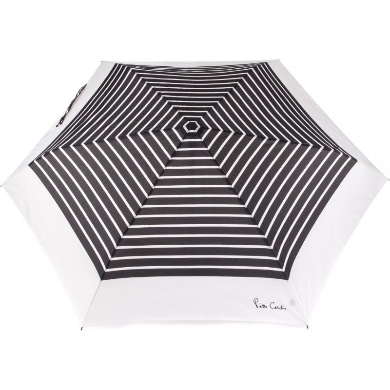 Parapluie de poche Pierre Cardin rayé bicolore