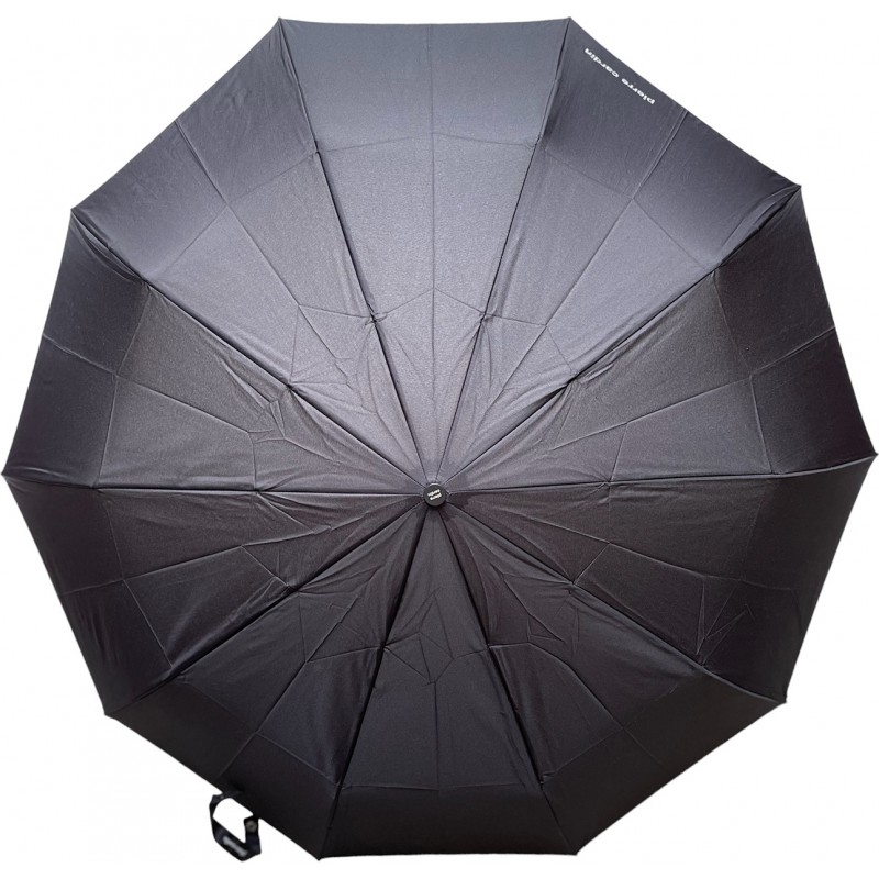 Parapluie de poche Pierre Cardin noir poignée droite