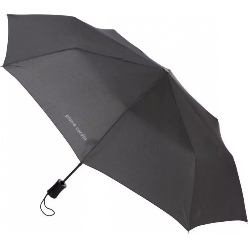 Parapluie de poche Pierre Cardin noir poignée droite