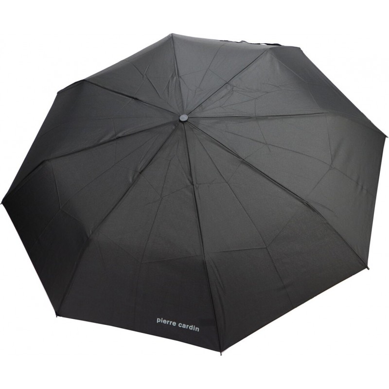 Parapluie de poche Pierre Cardin noir poignée ronde