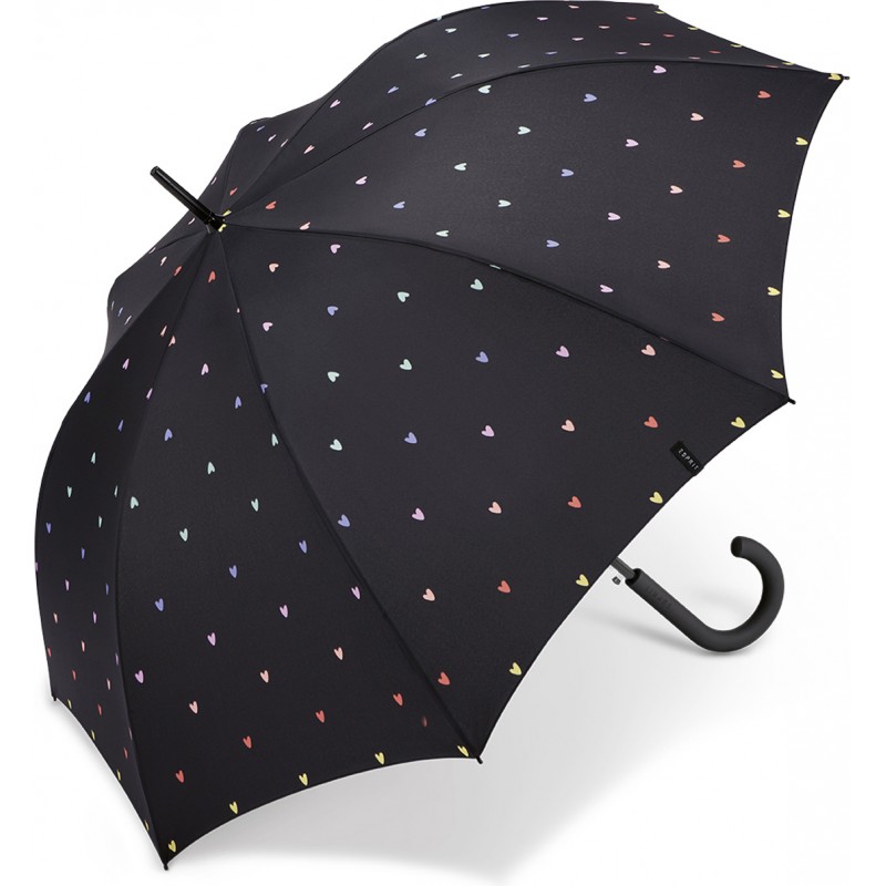 Long parapluie sweetheart avec canne