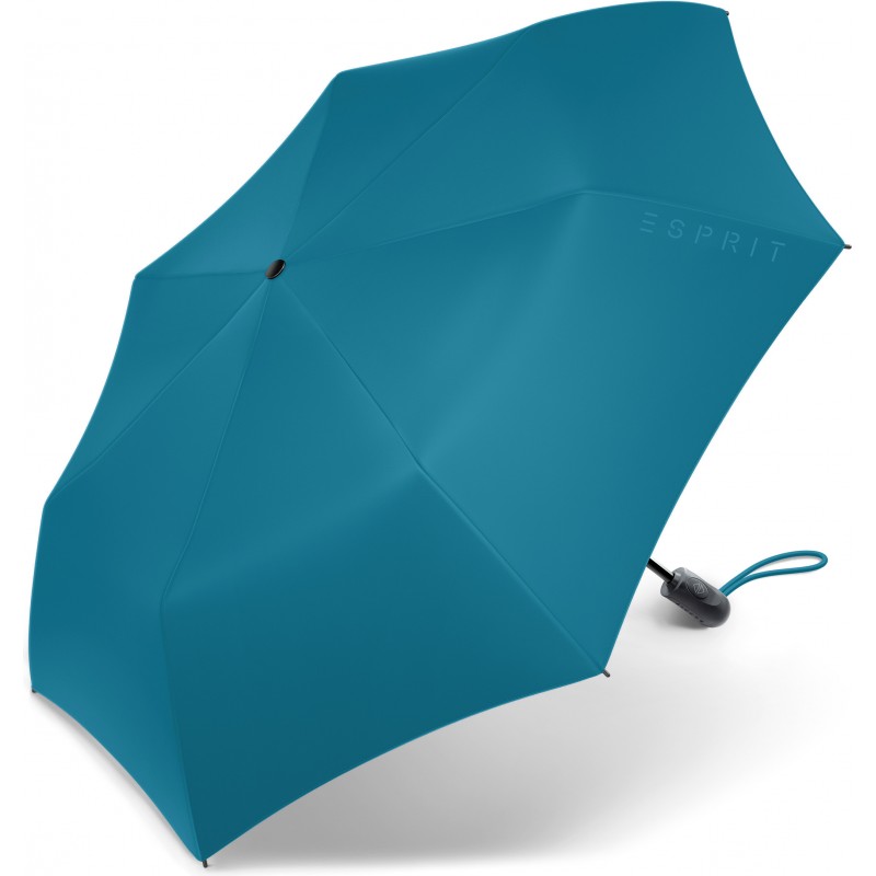 Petit parapluie Esprit uni bleu canard