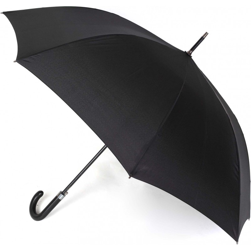 Long parapluie Vogue uni avec canne noir